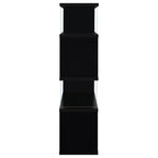 Coaster Home Furnishings Emelle 63-inch 4-Shelf Glass Panel Bookshelf Black