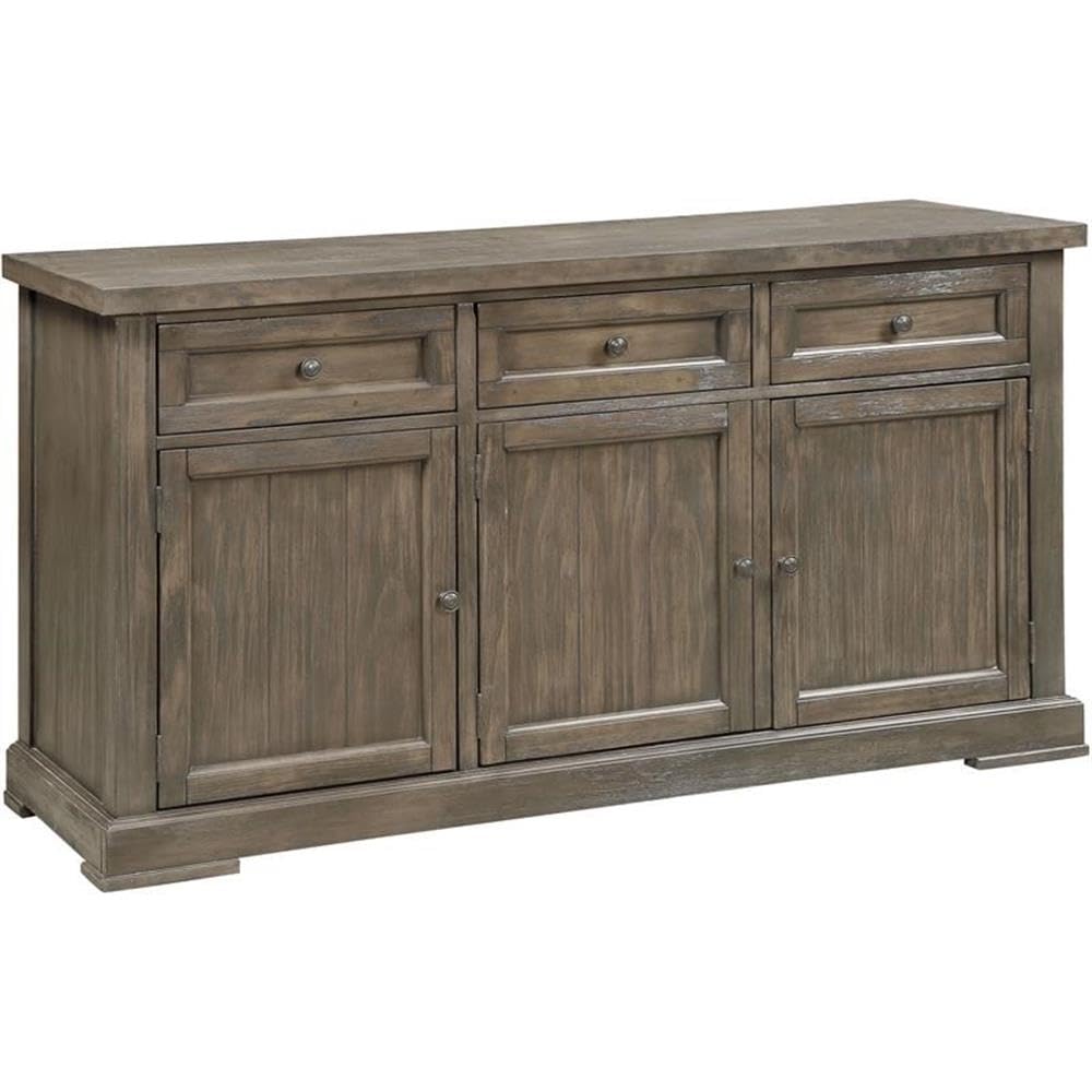 Acme Landon Server in Salvage Gray Finish