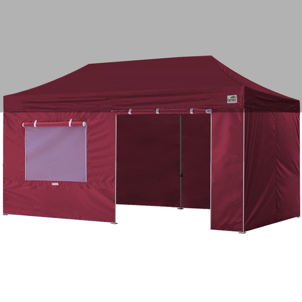 Eurmax Usa Instant Sunwall Full Zippered Walls For 10 X 20 Easy Pop Up Canopy Tent,Enclosure Sidewall Kit With Roller Up Mesh Wi