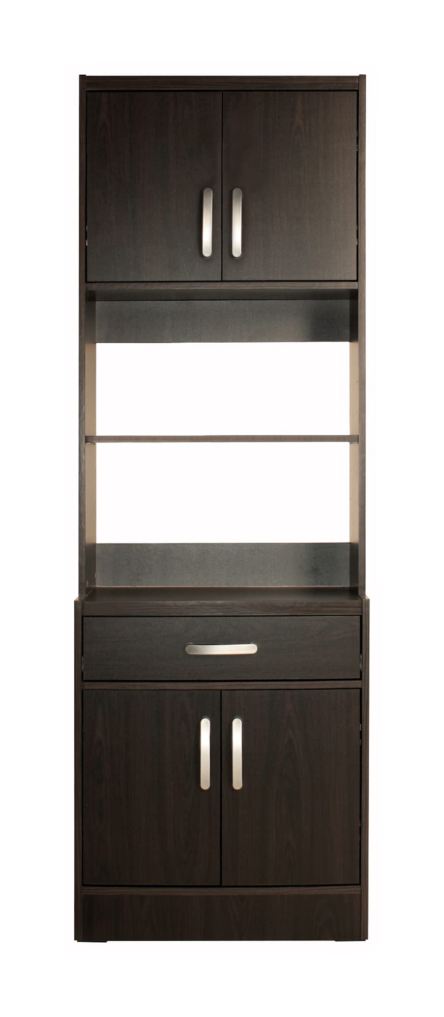 Carell Furniture Tall Wooden Kitchen Pantry