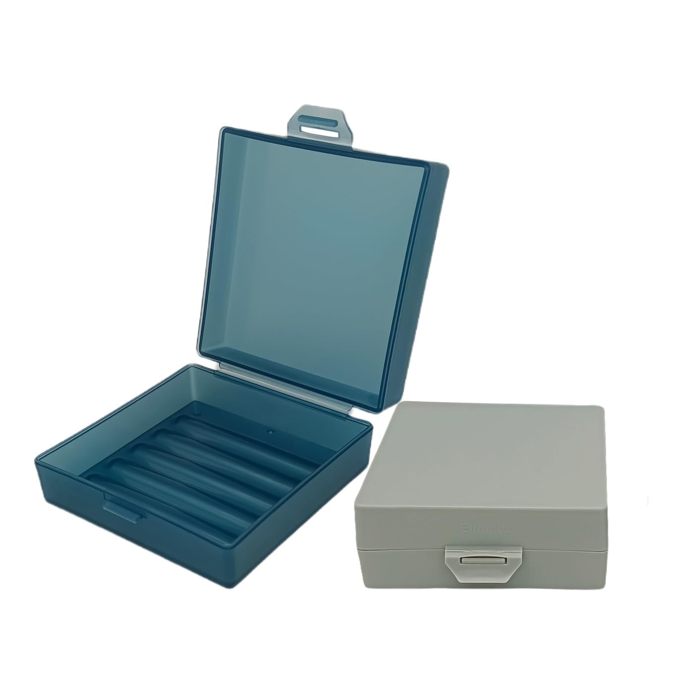 Elimeta Soap Holder 2 Pack, Shower Bar Case Fit Dr Squatch Soap, Waterproof Travel Soap Container with Lid, Square Bathroom Soap