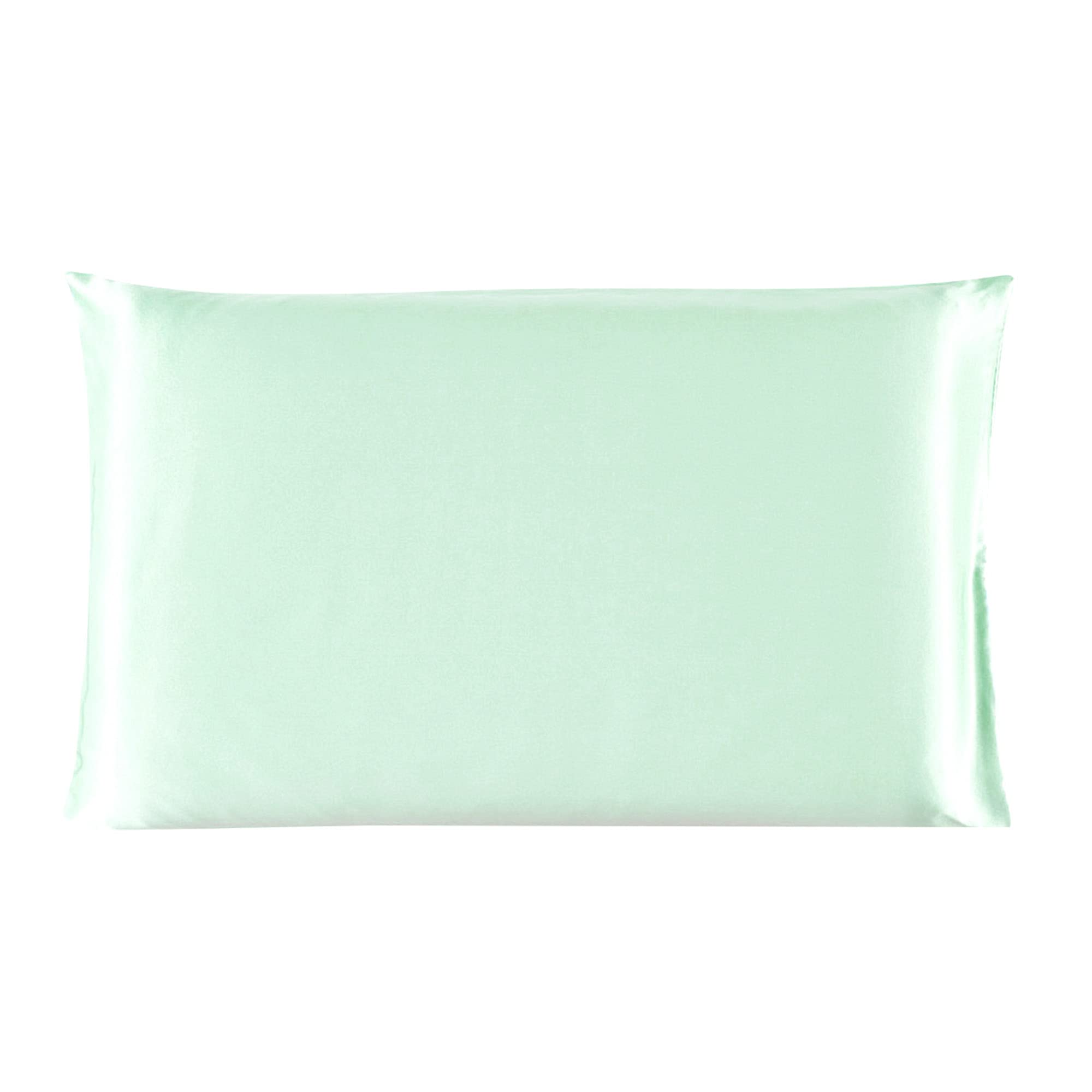 Uxcell 100% Charmeuse Pure Silk Pillowcase Pillow Case Cover For Hair & Skin 350Tc 19 Momme (1-Piece) Light Green Travel(14X20In