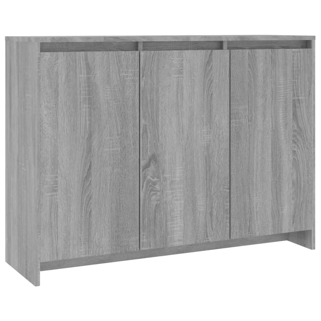 vidaXL Sideboard Gray Sonoma 40.2&quot;x13&quot;x29.5&quot; Chipboard