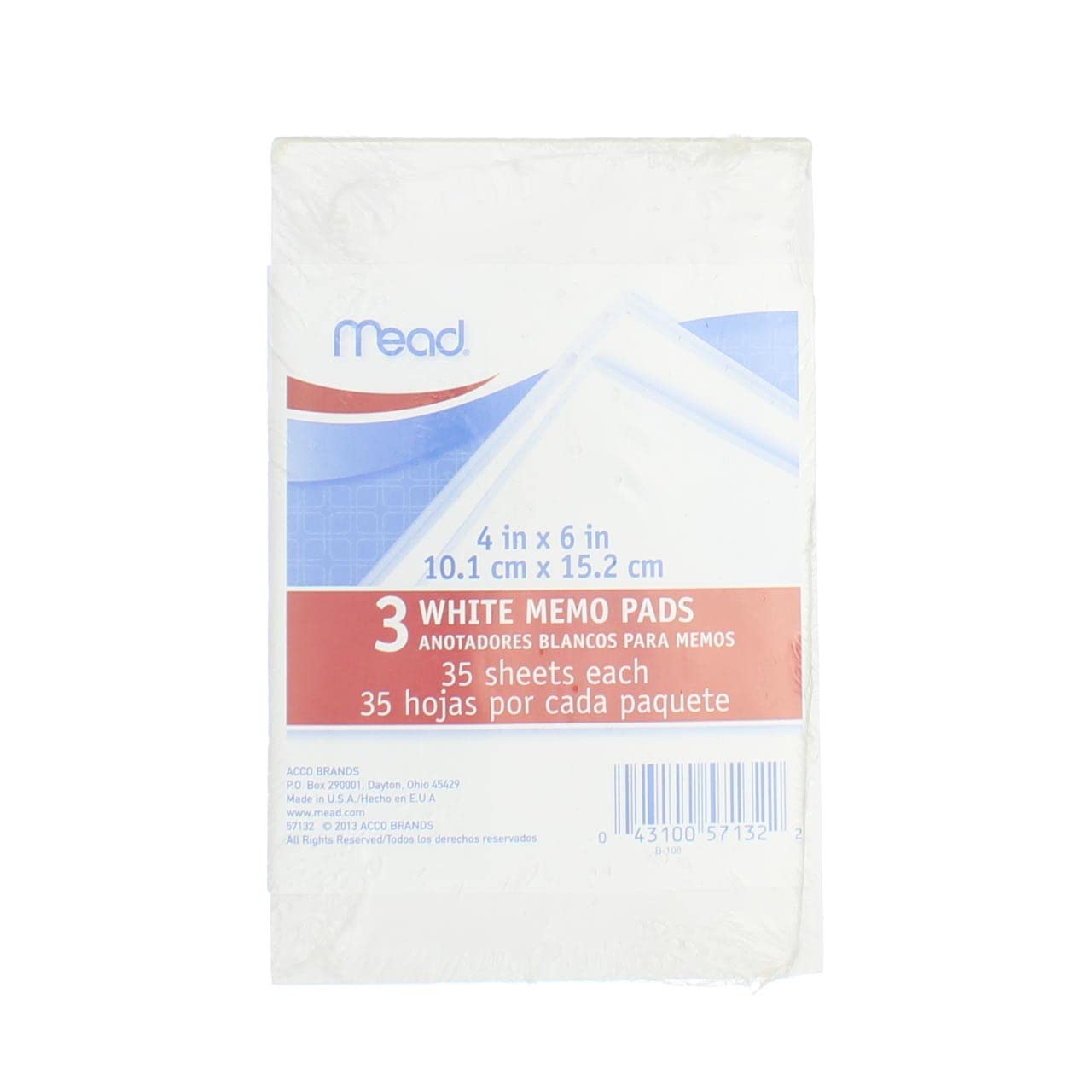 4' X 6' Memo Pad (3 Count)