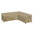 Purefit Outdoor Sectional Sofa Cover Waterproof L Shaped Patio Furniture Covers For Deck, Lawn And Backyard, 104”X83” Right Facing, Camel