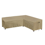Purefit Outdoor Sectional Sofa Cover Waterproof L Shaped Patio Furniture Covers For Deck, Lawn And Backyard, 104”X83” Right Facing, Camel