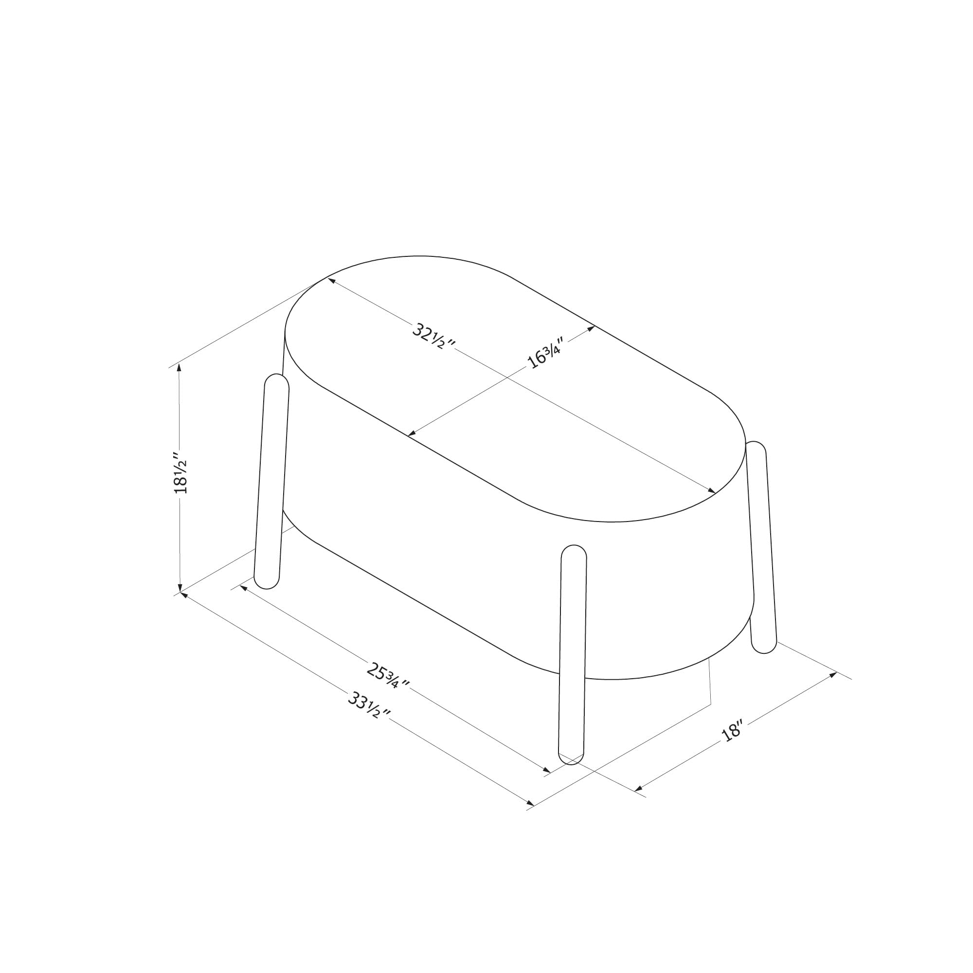 South Shore Flam Bench, Gray
