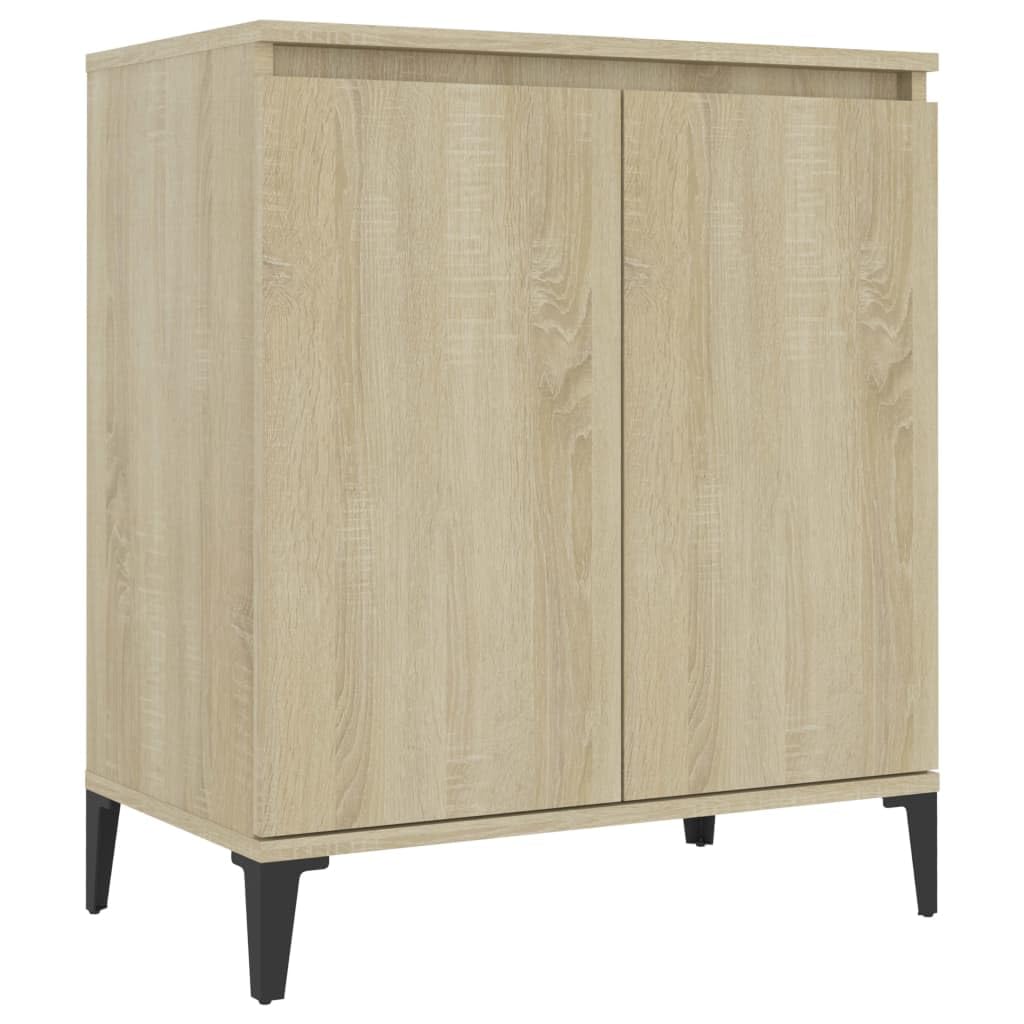 vidaXL Sideboard Sonoma Oak 23.6&quot;x13.8&quot;x27.6&quot; Chipboard