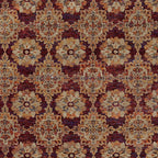 HomeRoots 510029 9 x 12 ft. Red & Gold Oriental Power Loom Stain Resistant Rectangle Area Rug