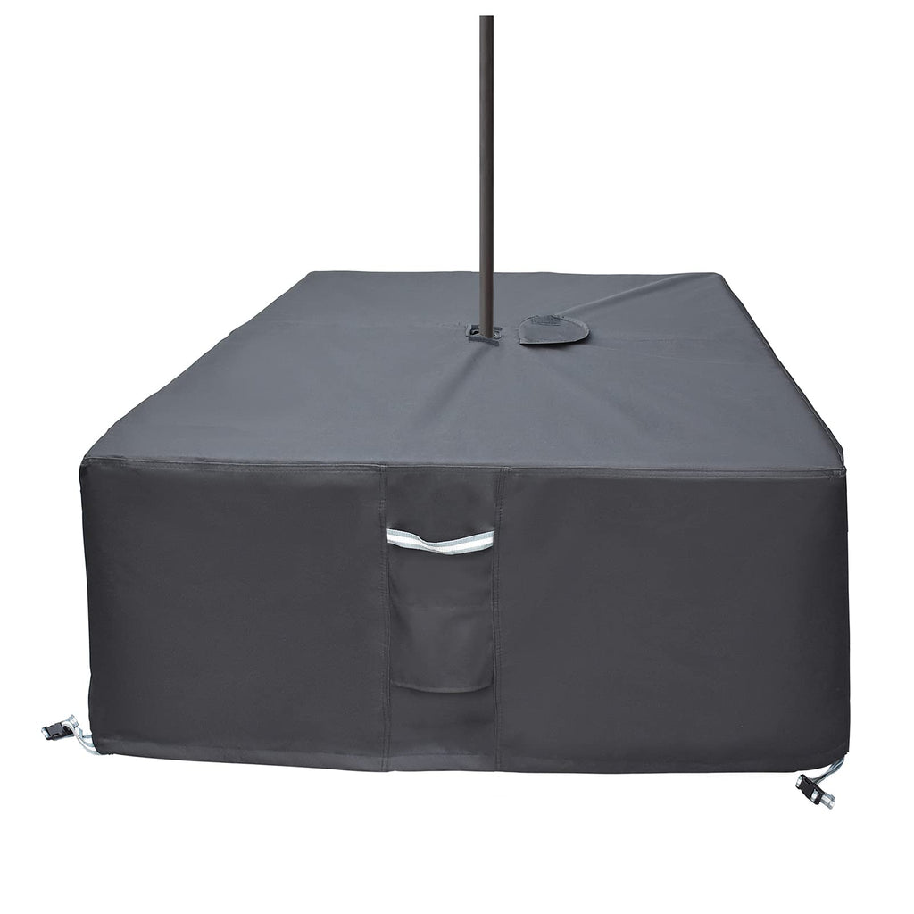 Tohonfoo Square Patio Table Cover With Umbrella Hole - 60'' L X 60'' W X 23'' H (Cover Size