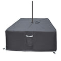 Tohonfoo Square Patio Table Cover With Umbrella Hole - 60'' L X 60'' W X 23'' H (Cover Size