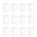 White Unscented 15 Hours Votive Candles Pack of 12
