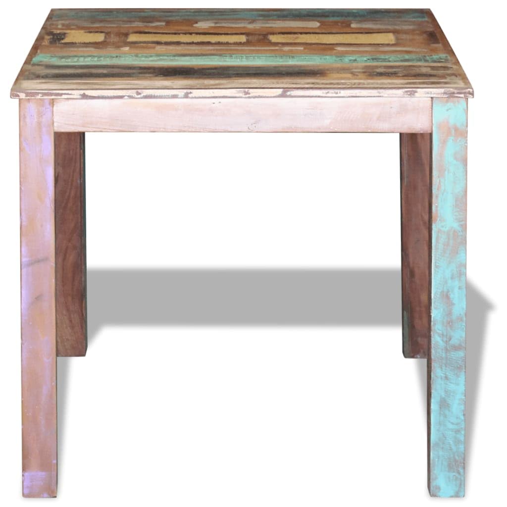 vidaXL Dining Table Solid Reclaimed Wood 31.5&quot;x32.3&quot;x30&quot;
