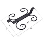 Gelive 9-Inch Under Cabinet Wine Glass Holder Stemware Rack Glass Storage Hanger With 4 Hooks Organizer For Kitchen Bar Rv (Blac