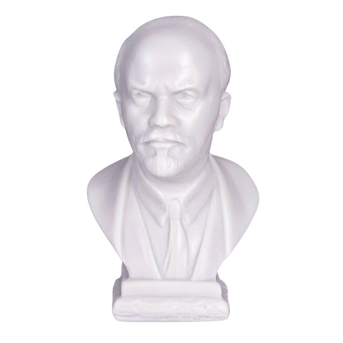 Danila-Souvenirs Soviet Russian USSR Leader Vladimir Lenin Marble Bust Statue Sculpture 3.8 (9,5 cm)
