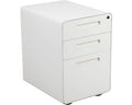 Flash Furniture Wren Ergonomic 3-Drawer Mobile Locking Filing Cabinet With Anti-Tilt Mechanism And Hanging Drawer For Legal & Letter Files, White