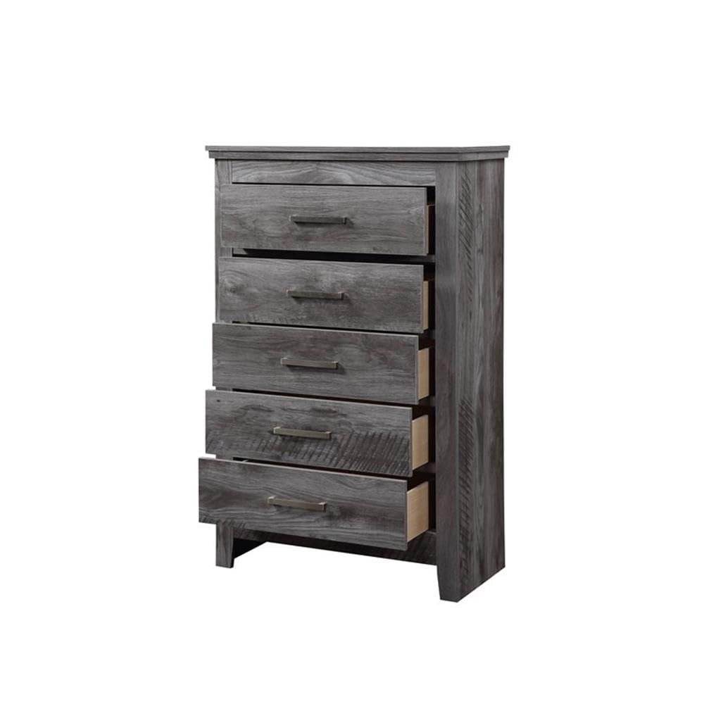Vidalia Wood Chest w/5 Drawers - Thumbnail 3