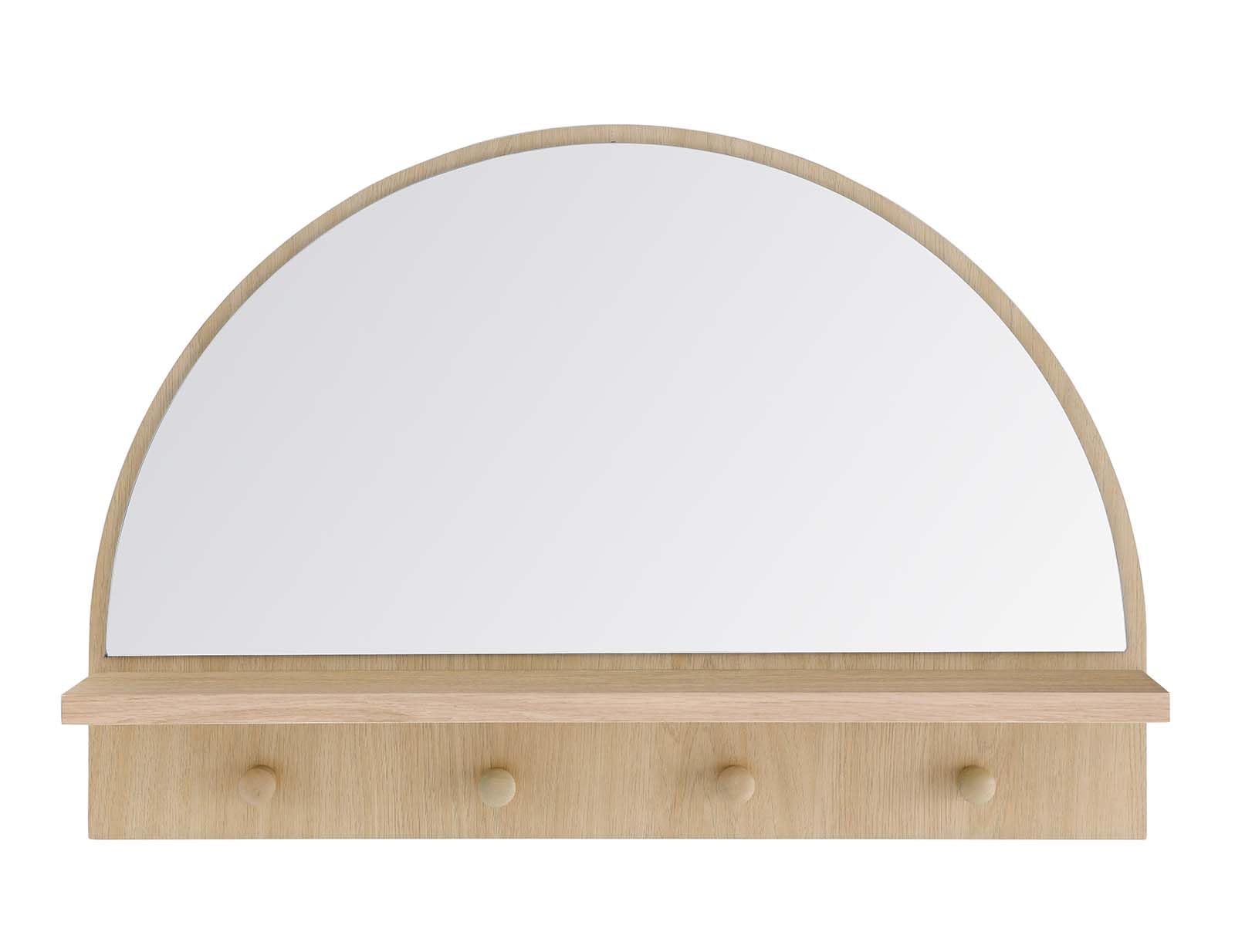 Modway EEI-6350-OAK Moonbeam Arched Mirror, Oak