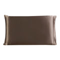 Uxcell 100% Charmeuse Pure Silk Pillowcase Pillow Case Cover For Hair & Skin 350Tc 19 Momme (1-Piece) Coffee Travel(14X20Inch)