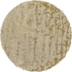 HomeRoots 510967 10 ft. Tan & Taupe Shag Hand Tufted Handmade Round Area Rug