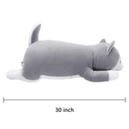 Auspicious Beginning 30' Husky Stuffed Animal Plush Pillow, Huskies Anime Body Pillow, Kawaii Stuff Animal Plush Toy, Big Plush