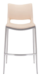 Ace Bar Chair (Set of 2) Light Pink & Silver