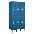 Salsbury Industries 52368Bl-U Double Tier 45-Inch Wide 6-Feet High 18-Inch Deep Unassembled Extra Wide Standard Metal Locker, Bl
