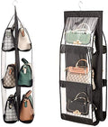 Rhydon 6Pocket Hanging Storage Rack For Handbag Hanging Storage Bag Organizer Closet Tidy Closet Organizer Wardrobe Rack Hanger