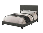 Coaster Home Furnishings Boyd Transitional Fabric Upholstered Queen Size Panel Bed Frame 50-inch Headboard Charcoal 350061Q