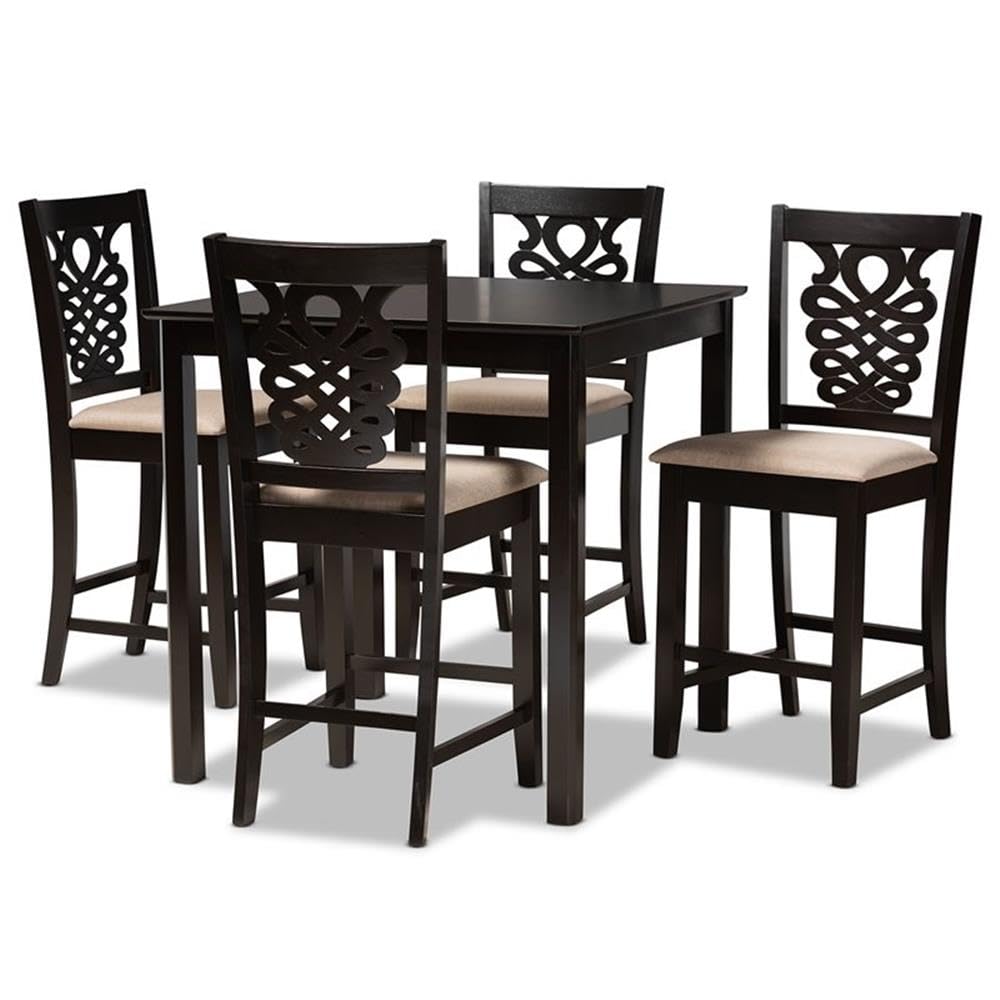 Baxton Studio Gervais 5-Piece Pub Set - Thumbnail 5