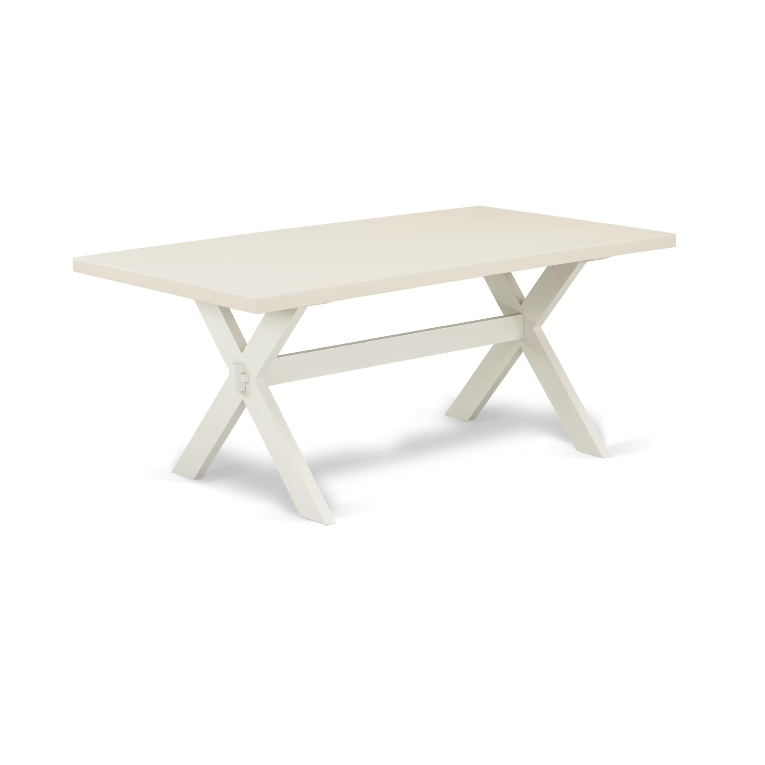 East West Furniture Xt027 X-Style Mid-Century Modern Dining Table - A Rectangle Kitchen Table Top With Stylish Legs, 40X72 Inch, Multi-Color