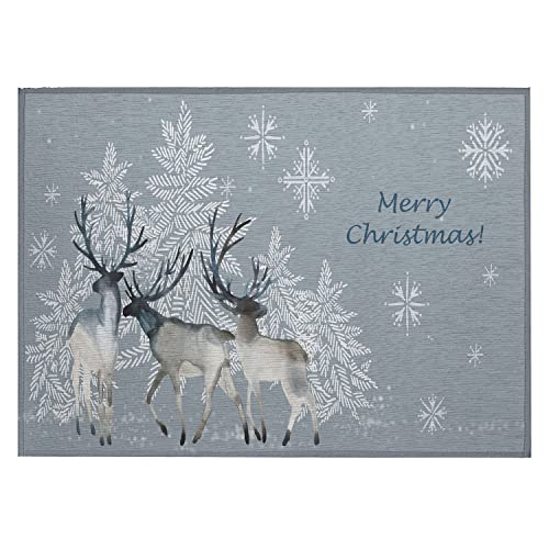 Wonderland Wn2 Gray Seasonal Rug Rectangle 5' X 7 ' 6&quot;