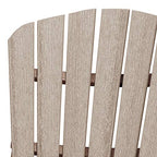 American Furniture Classics 519WWTB Folding Adirondack, One Size, Weather Wood/Tudor Brown