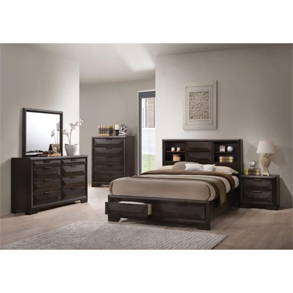 Acme Merveille Rectangular Bedroom Mirror in Rich Espresso