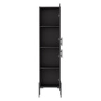 Depot EShop Linen Cabinet Wooden Matt Gray