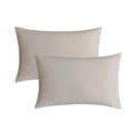 Jellymoni Pillowcases Standard Set Of 2 Cotton Envelope Pillow Covers Linen Grey 20  26In Bed Pillow Cases 100% Washed Cotton So