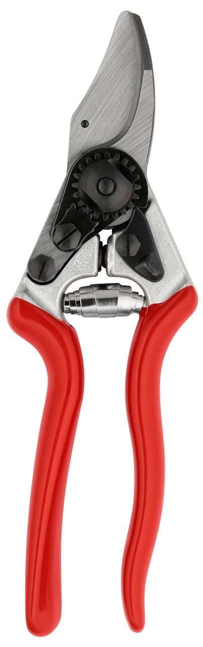 Felco Pruning Shears (F 16) - High Performance Swiss Made Left-Handed One-Hand Garden Pruner With Steel Blade
