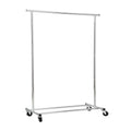DRM Folding/Collapsible Clothing/Garment Rack,250 lbs HeavyDuty Rolling Clothes Organizer Rack,Chrome