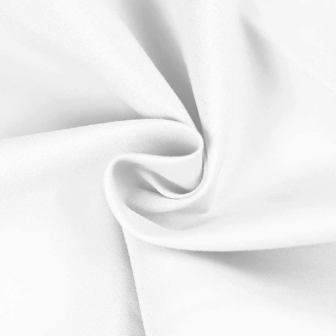 Microfiber 2 White Full Fitted Bottom Bed Sheets (2-Pack) 1800 Ultra Soft, Breathable, Wrinkle Resistant - Hypoallergenic, 15''