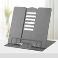 Honagu Metal Desk Book Holder, Hands Free Adjustable Cookbook & Document Holder, Portable Bookstand For Music Books, Textbooks,