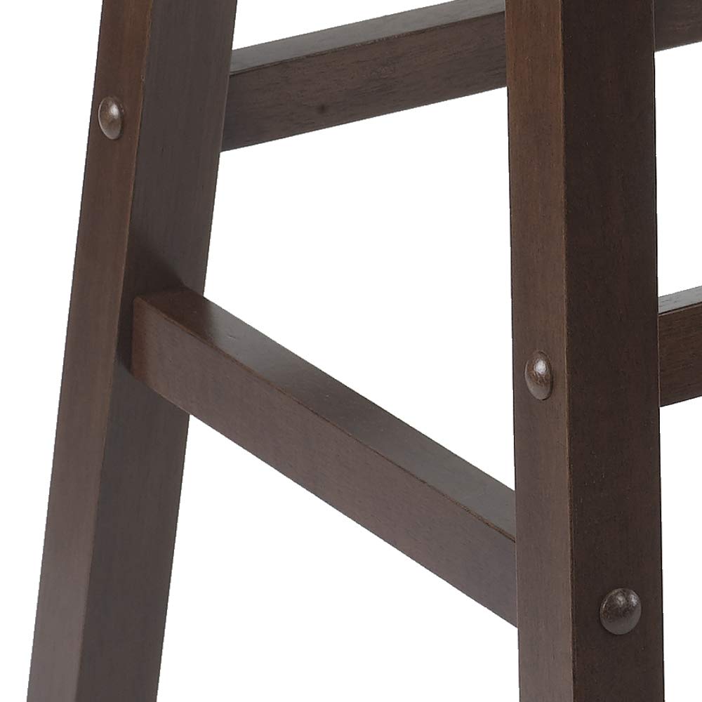 Winsome Mona Stool, 29&quot;, Antique Walnut