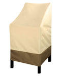 Rosielily High Back Patio Chair Covers Waterproof Heavy Duty Stackable Outdoor Bar Stool Cover Patio Furniture Covers Outside Lo