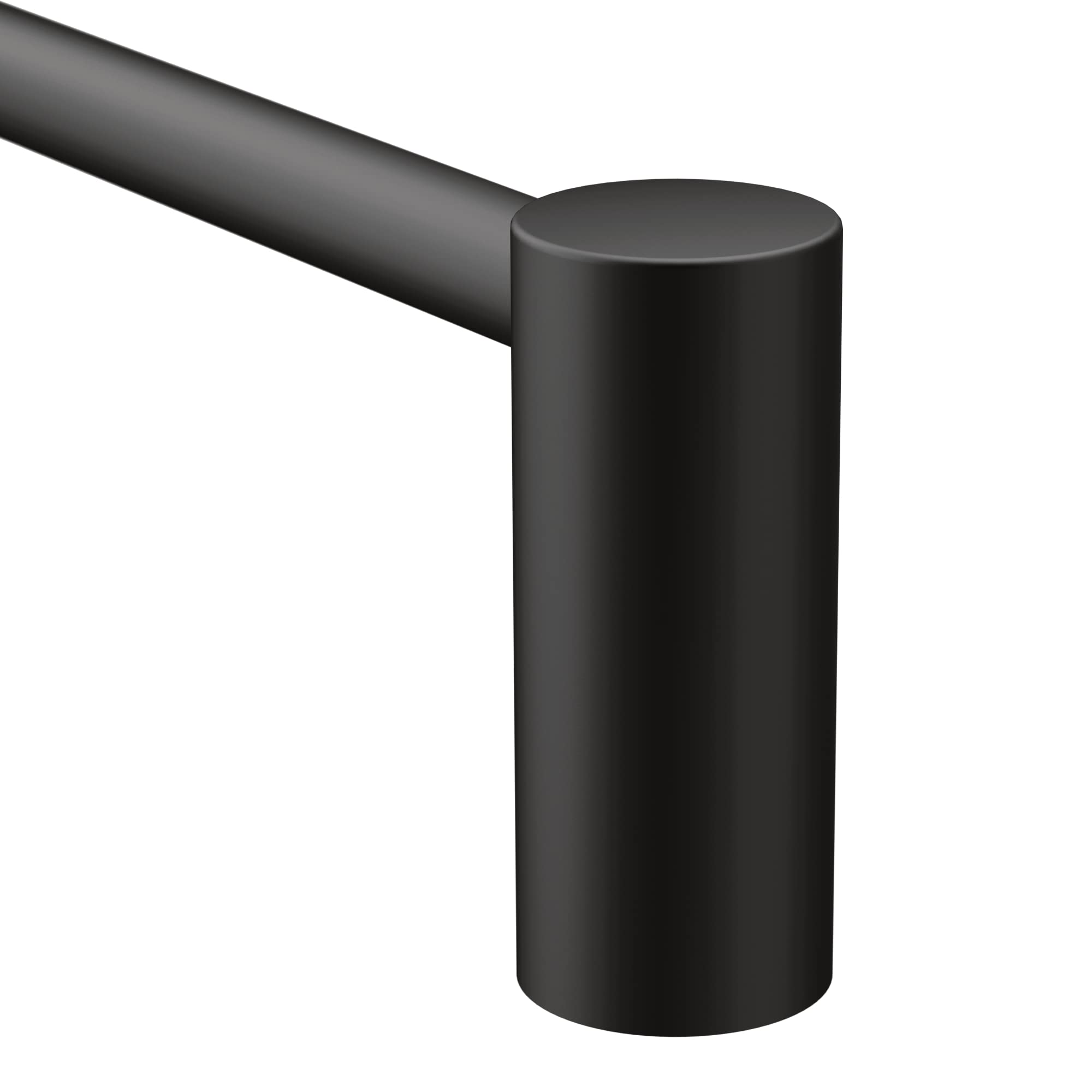 Moen Align Matte Black 24 in. Modern Towel Bar, Wall Mounted Towel Hanger, YB0424BL