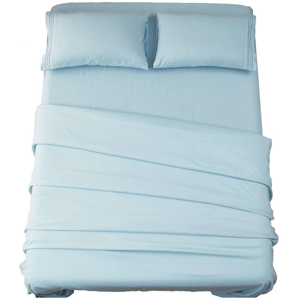Sonoro Kate Bed Sheet Set Super Soft Microfiber 1800 Thread Count Luxury Egyptian Sheets 16-Inch Deep Pocket,Wrinkle-4 Piece (Sp