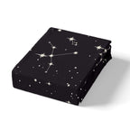 Galaxy Sheets Set Queen Size For Kids Girls Boys Outer Space Starry Sky Bedding Set Teens Constellation Twinkle Stars Bed Sheet Set Microfiber Super Soft Breathable Black White Milky Way Bed Cover