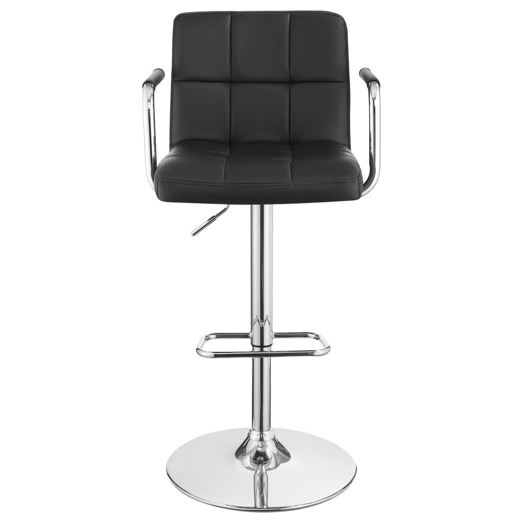 Coaster Furniture Adjustable Bar Stool Black/Black 121095