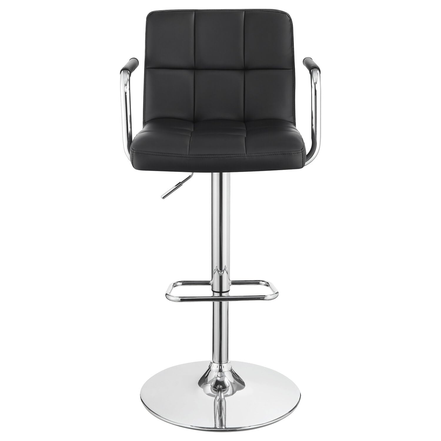 Coaster Furniture Adjustable Bar Stool Black/Black 121095