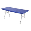 Kwik-Covers 8' Rectangle Plastic Table Covers 30' X 96', Bundle Of 5 (Royal Blue)