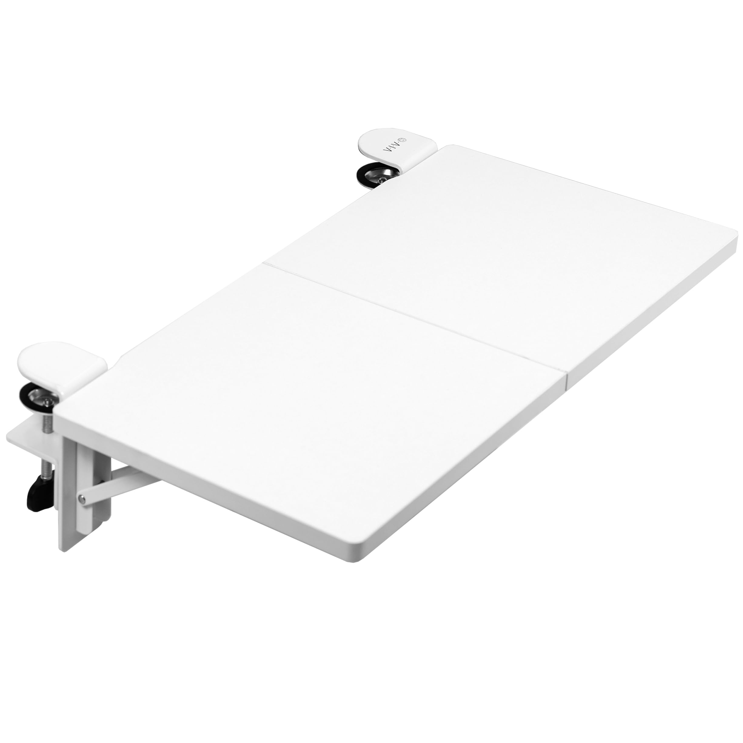 VIVO Clamp-on 24 x 12 inch Foldable Desk Extender, Wrist Support Arm Rest, Office Keyboard Tray, Side Table Extension Attachment