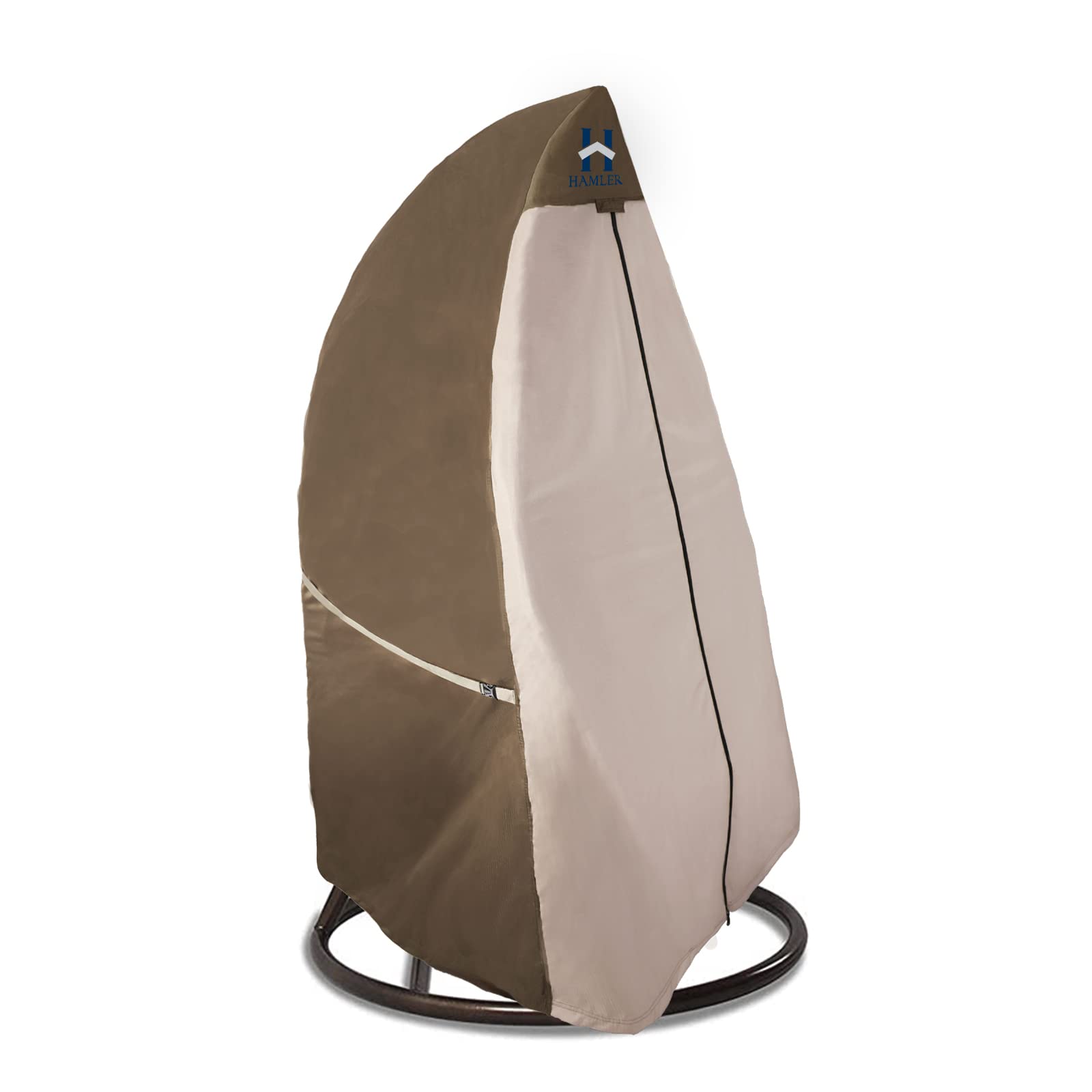 Hamler Patio Egg Chair Cover, Heavy Duty Outdoor Hanging Egg Chair Cover , Wicker Swing Chair Covers With Zipper, Outdoor Chair
